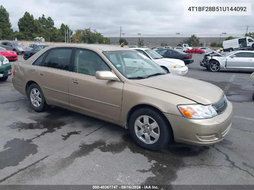 2001 Toyota Avalon Xl VIN: 4T1BF28B51U144092 Lot: 40367747