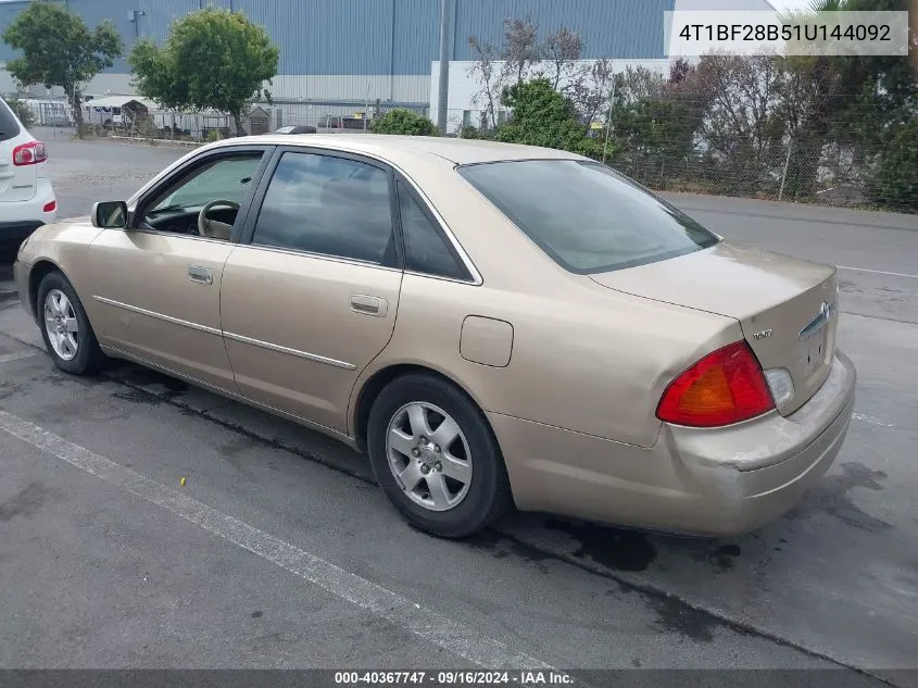 2001 Toyota Avalon Xl VIN: 4T1BF28B51U144092 Lot: 40367747