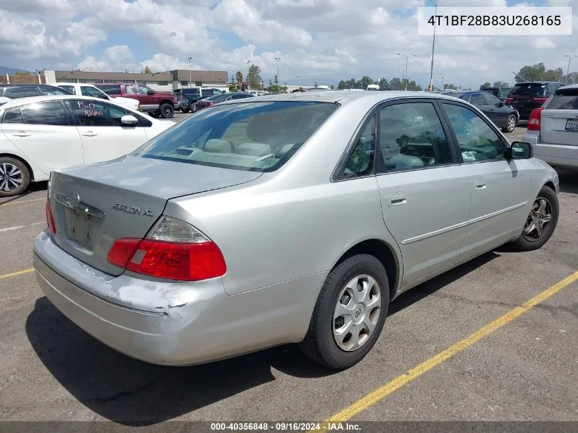 2003 Toyota Avalon Xl VIN: 4T1BF28B83U268165 Lot: 40356848