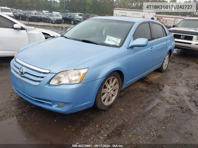 2007 Toyota Avalon Limited VIN: 4T1BK36B17U242727 Lot: 40375981