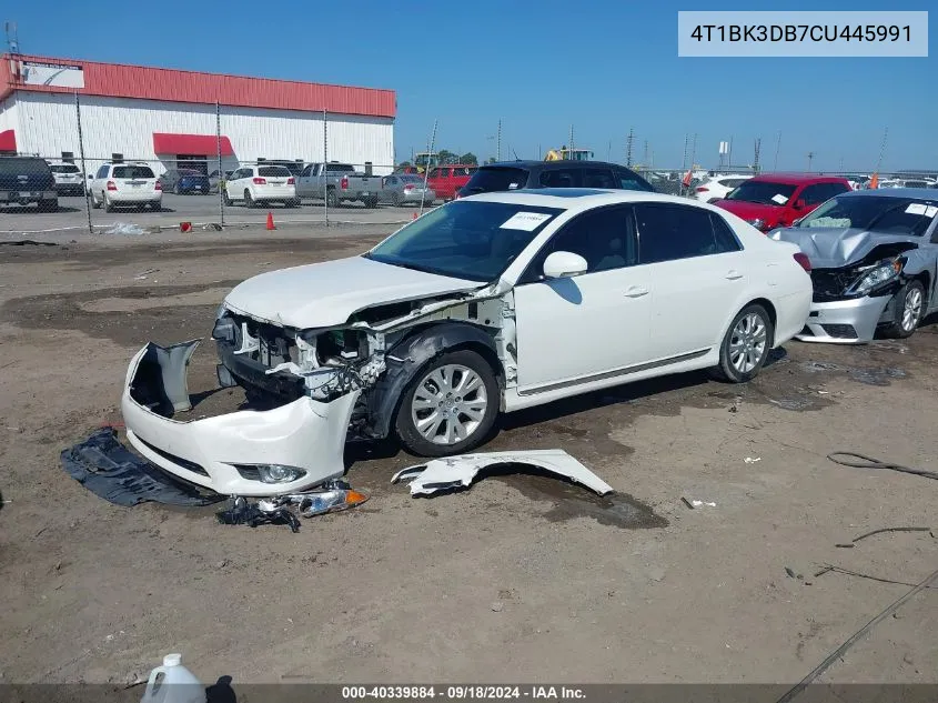 4T1BK3DB7CU445991 2012 Toyota Avalon