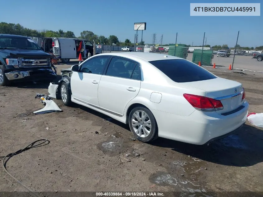 4T1BK3DB7CU445991 2012 Toyota Avalon