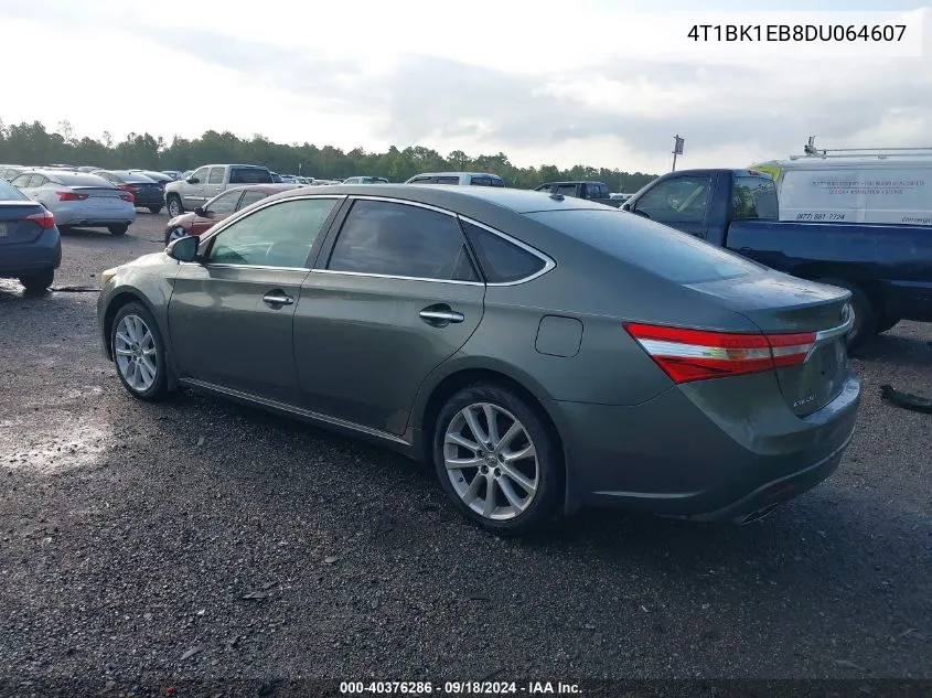 2013 Toyota Avalon Xle Touring VIN: 4T1BK1EB8DU064607 Lot: 40376286