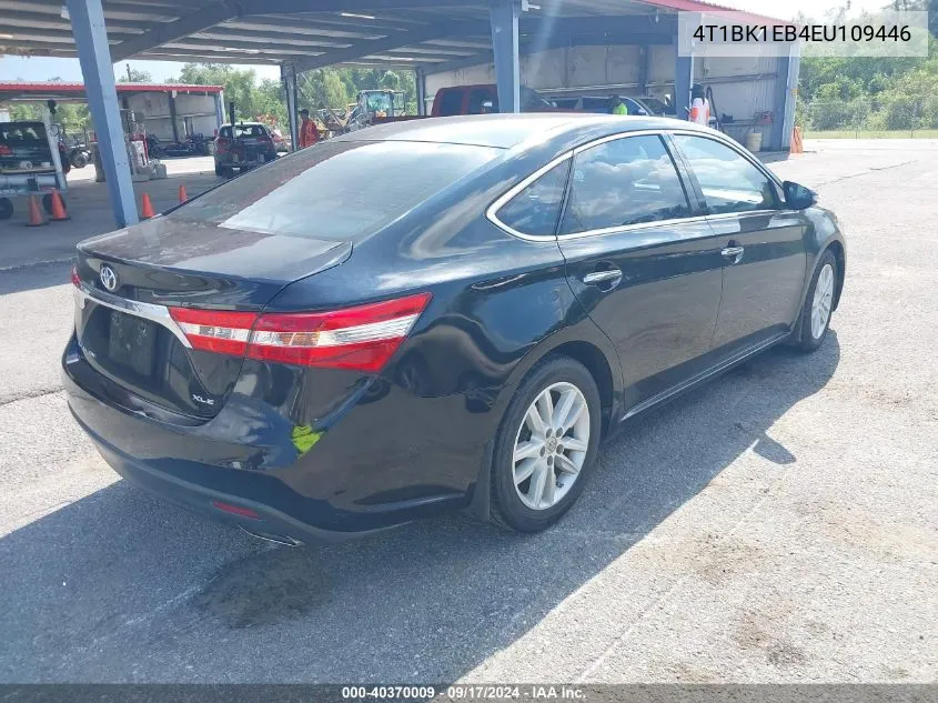 2014 Toyota Avalon Xle VIN: 4T1BK1EB4EU109446 Lot: 40370009