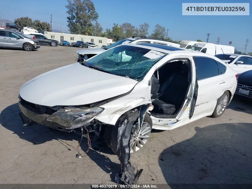 2014 Toyota Avalon Hybrid Xle Touring VIN: 4T1BD1EB7EU032596 Lot: 40370079