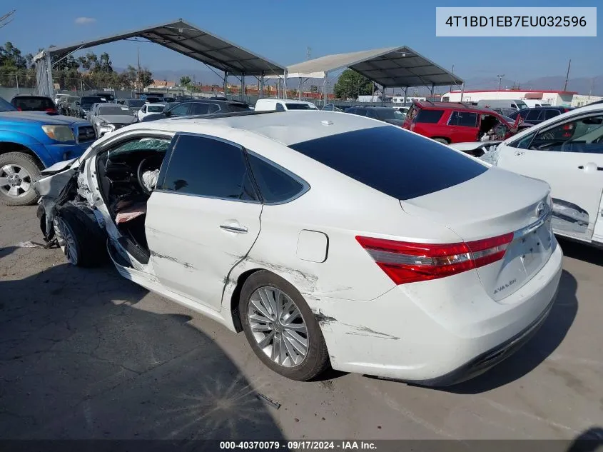 4T1BD1EB7EU032596 2014 Toyota Avalon Hybrid Xle Touring