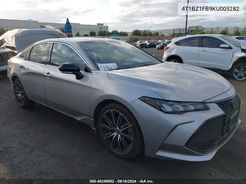 2019 Toyota Avalon Xse VIN: 4T1BZ1FB9KU005282 Lot: 40349952