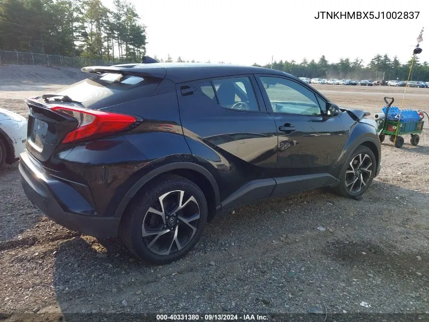 JTNKHMBX5J1002837 2018 Toyota C-Hr Xle/Xle Premium