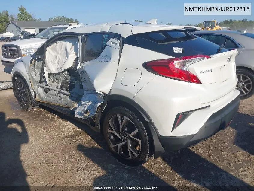 2018 Toyota C-Hr Xle/Xle Premium VIN: NMTKHMBX4JR012815 Lot: 40339301