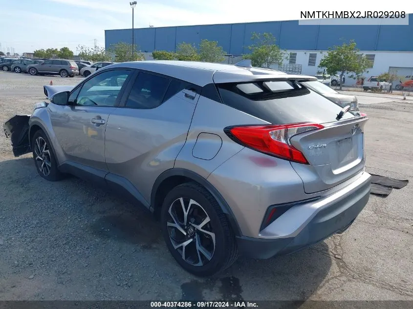 2018 Toyota C-Hr Xle VIN: NMTKHMBX2JR029208 Lot: 40374286