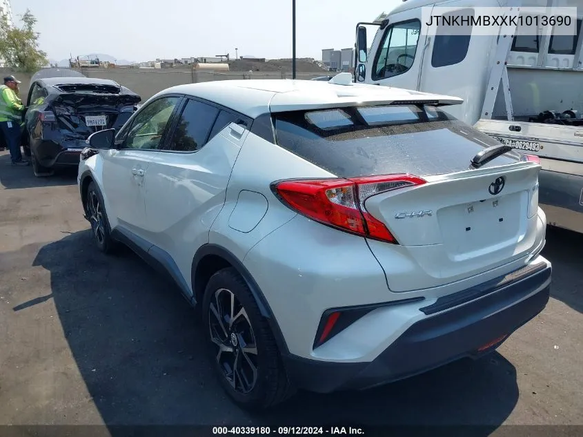 2019 Toyota C-Hr Xle/Le/Limited VIN: JTNKHMBXXK1013690 Lot: 40339180