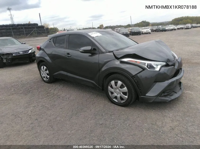 NMTKHMBX1KR078188 2019 Toyota C-Hr Le