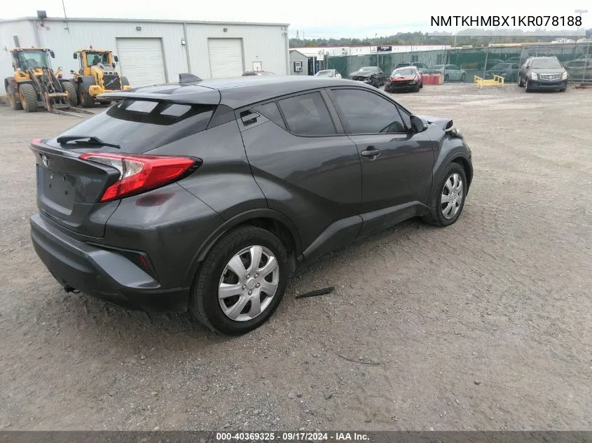 NMTKHMBX1KR078188 2019 Toyota C-Hr Le