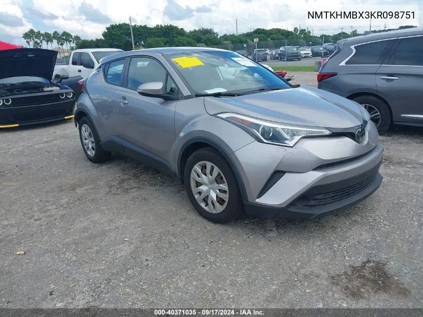 NMTKHMBX3KR098751 2019 Toyota C-Hr Le