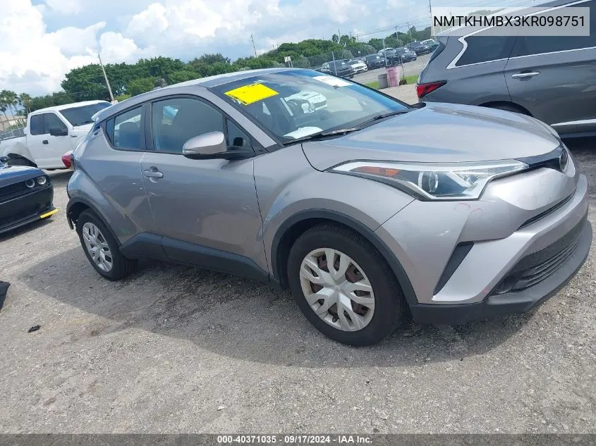 NMTKHMBX3KR098751 2019 Toyota C-Hr Le