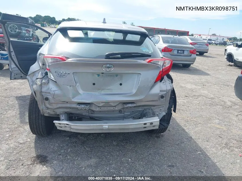 NMTKHMBX3KR098751 2019 Toyota C-Hr Le