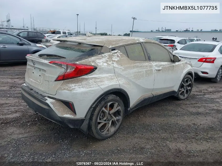 2020 Toyota C-Hr Le VIN: JTNKHMBX5L1077735 Lot: 12076367