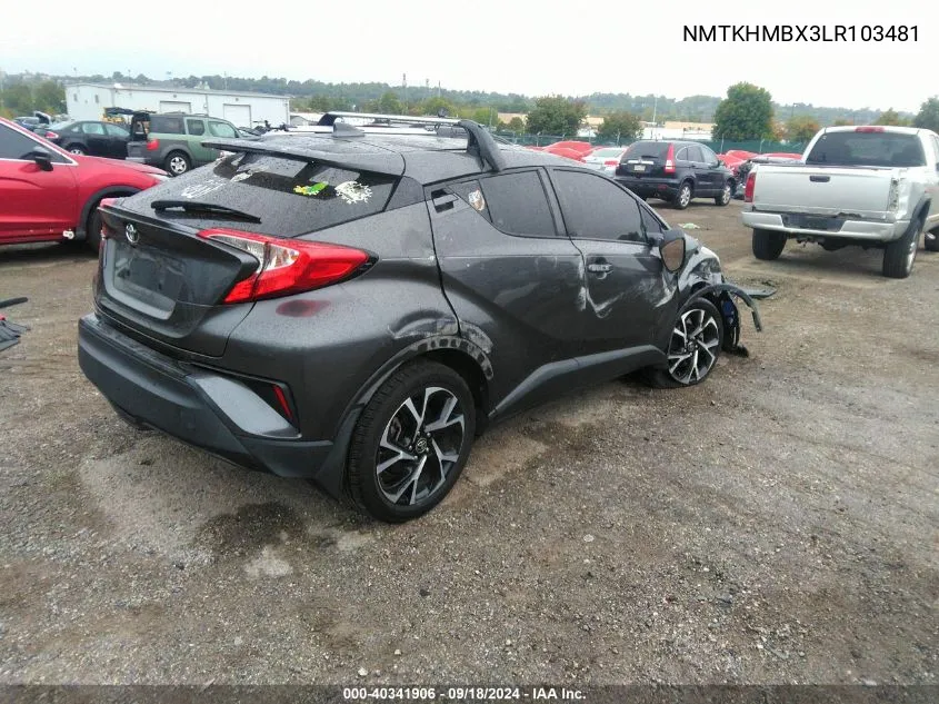 NMTKHMBX3LR103481 2020 Toyota C-Hr Xle/Le/Limited