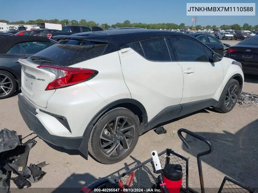 2021 Toyota C-Hr Xle/Le/Night Shade/Limite VIN: JTNKHMBX7M1110588 Lot: 40295547