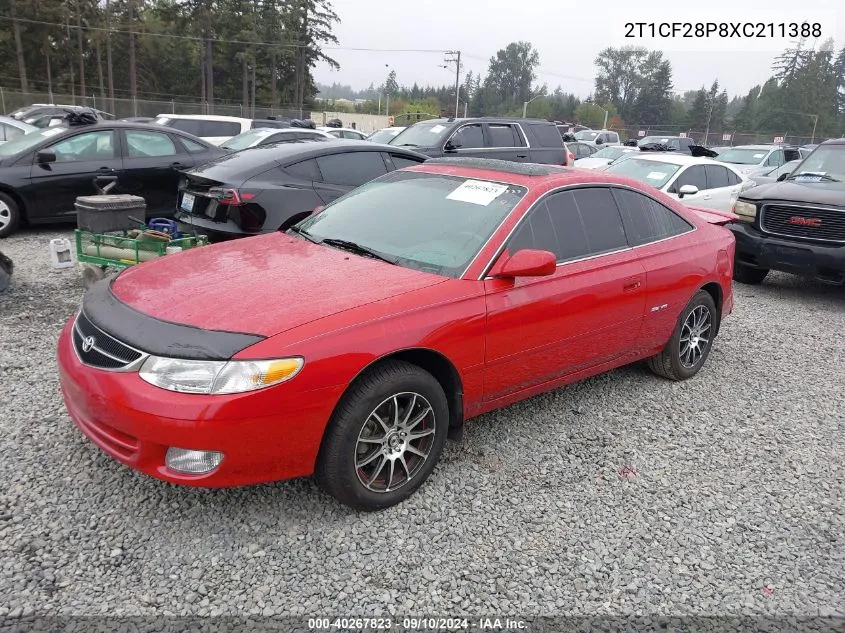 1999 Toyota Camry Solara Se V6 VIN: 2T1CF28P8XC211388 Lot: 40267823