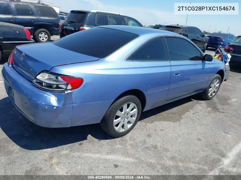 1999 Toyota Camry Solara Se VIN: 2T1CG28P1XC154674 Lot: 40290889