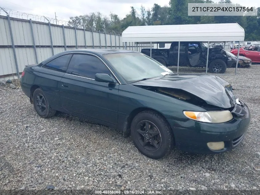 1999 Toyota Camry Solara Se V6 VIN: 2T1CF22P4XC157564 Lot: 40356088