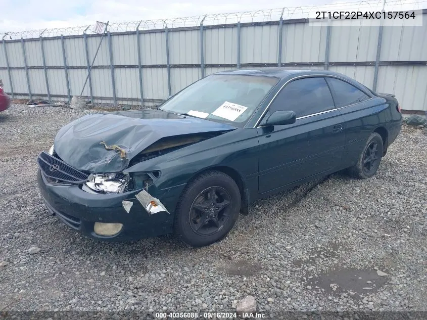 1999 Toyota Camry Solara Se V6 VIN: 2T1CF22P4XC157564 Lot: 40356088