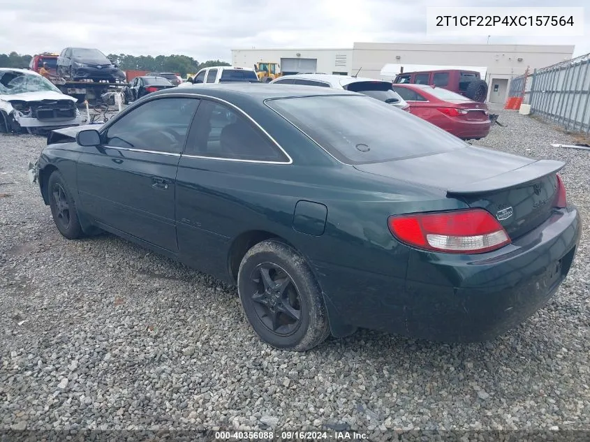 1999 Toyota Camry Solara Se V6 VIN: 2T1CF22P4XC157564 Lot: 40356088