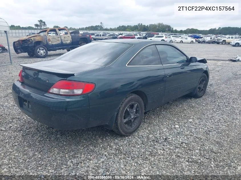 1999 Toyota Camry Solara Se V6 VIN: 2T1CF22P4XC157564 Lot: 40356088