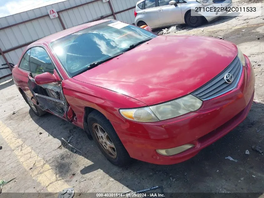 2T1CE22P42C011533 2002 Toyota Camry Solara Se