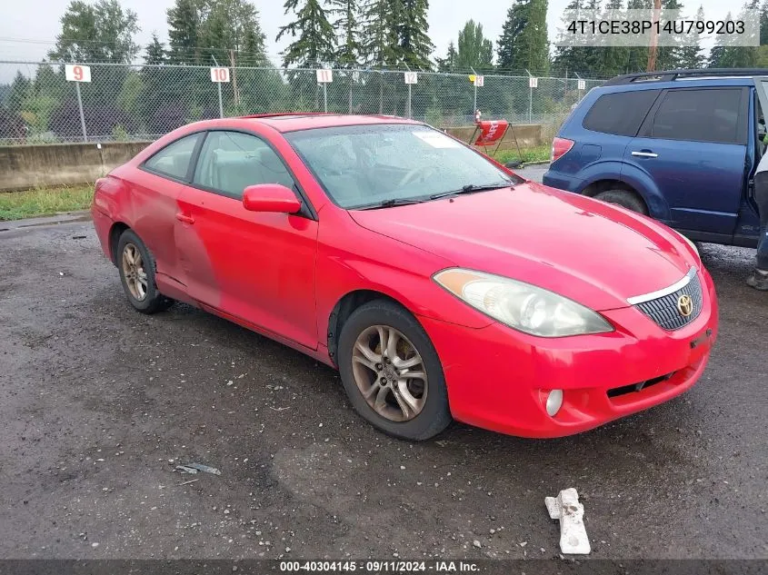 2004 Toyota Camry Solara Se/Sle VIN: 4T1CE38P14U799203 Lot: 40304145