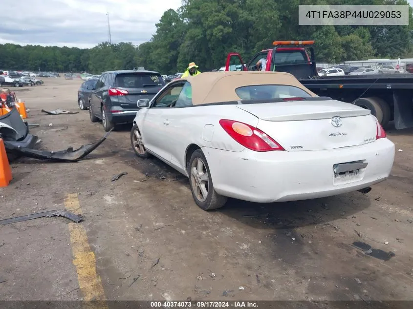 2004 Toyota Camry Solara Sle VIN: 4T1FA38P44U029053 Lot: 40374073