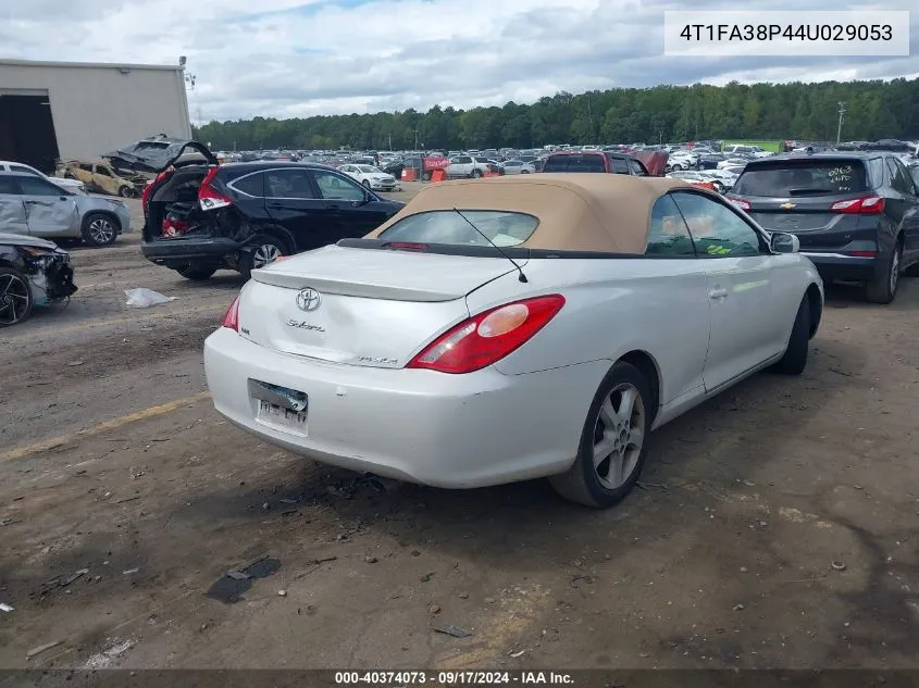 2004 Toyota Camry Solara Sle VIN: 4T1FA38P44U029053 Lot: 40374073