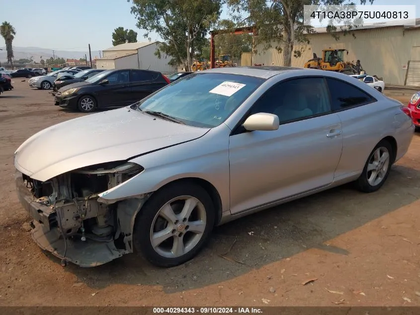 2005 Toyota Camry Solara Se V6 VIN: 4T1CA38P75U040813 Lot: 40294343