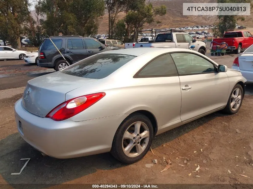 4T1CA38P75U040813 2005 Toyota Camry Solara Se V6