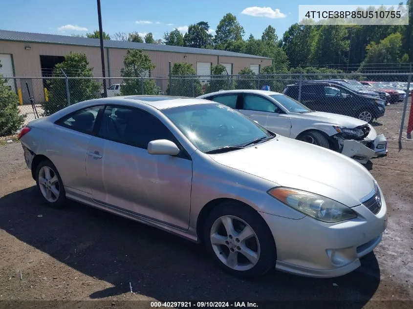 2005 Toyota Camry Solara Se Sport VIN: 4T1CE38P85U510755 Lot: 40297921