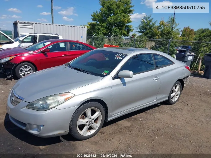 2005 Toyota Camry Solara Se Sport VIN: 4T1CE38P85U510755 Lot: 40297921