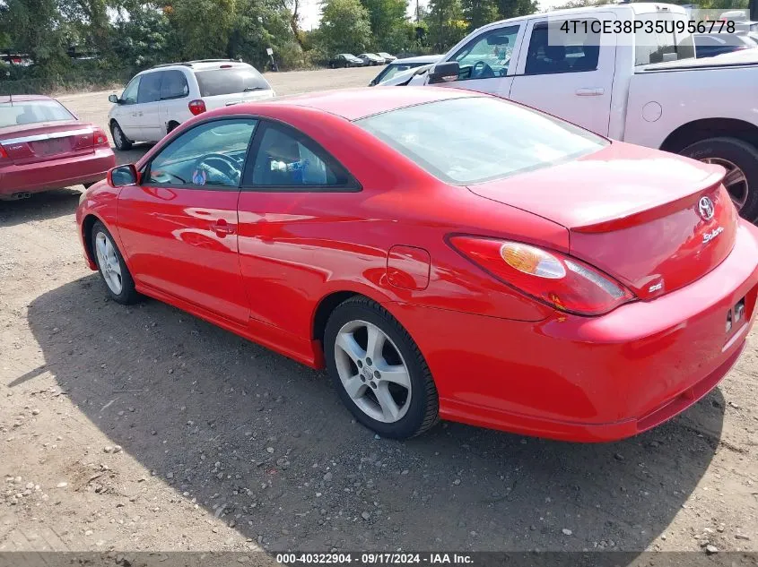 2005 Toyota Camry Solara Se Sport VIN: 4T1CE38P35U956778 Lot: 40322904