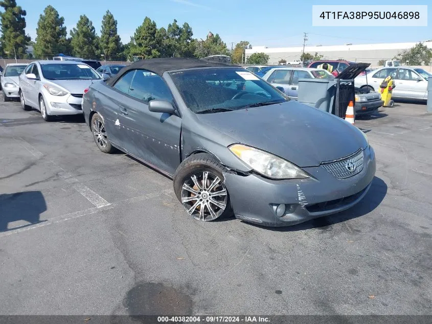 2005 Toyota Camry Solara Se VIN: 4T1FA38P95U046898 Lot: 40382004