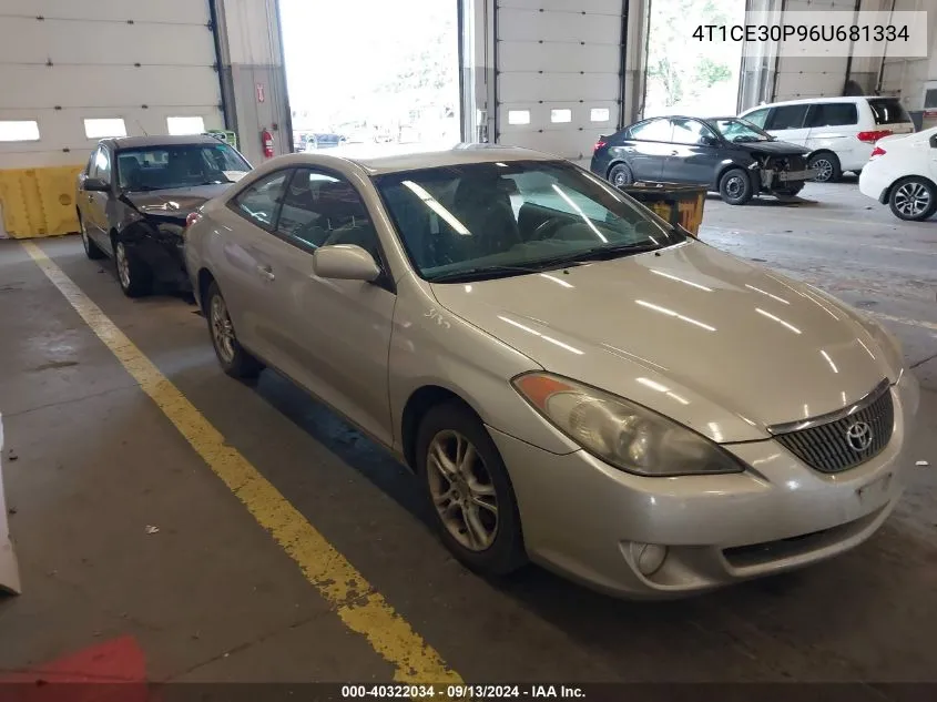 2006 Toyota Camry Solara Se/Sle VIN: 4T1CE30P96U681334 Lot: 40322034