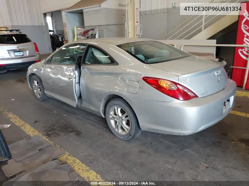 4T1CE30P96U681334 2006 Toyota Camry Solara Se/Sle