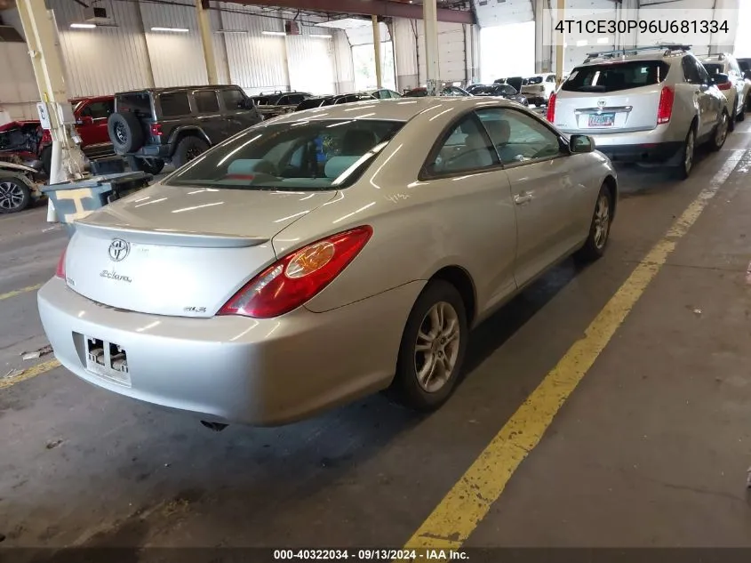 4T1CE30P96U681334 2006 Toyota Camry Solara Se/Sle