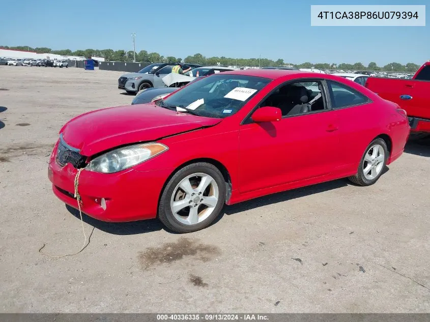 2006 Toyota Camry Solara Se Sport V6 VIN: 4T1CA38P86U079394 Lot: 40336335