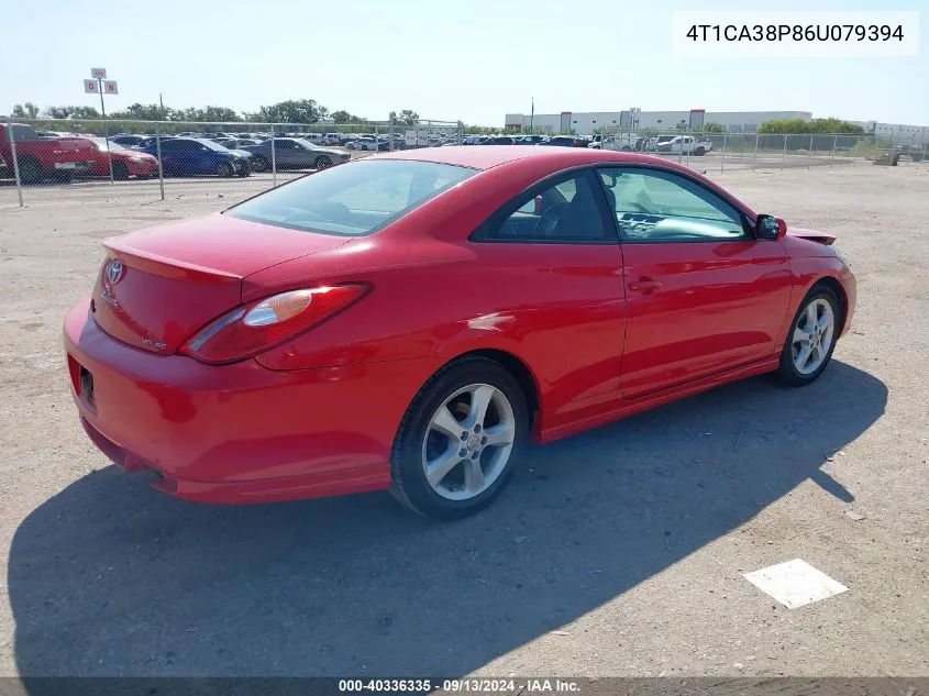 2006 Toyota Camry Solara Se Sport V6 VIN: 4T1CA38P86U079394 Lot: 40336335