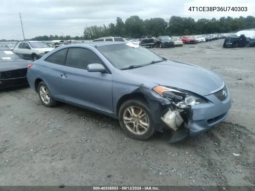 4T1CE38P36U740303 2006 Toyota Camry Solara Se