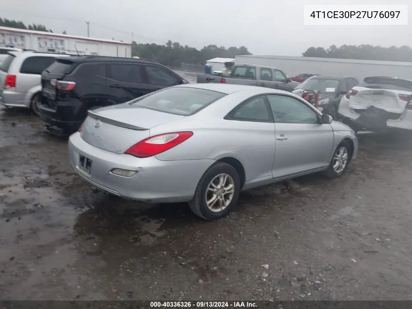 2007 Toyota Camry Solara Se/Sle VIN: 4T1CE30P27U76097 Lot: 40336326