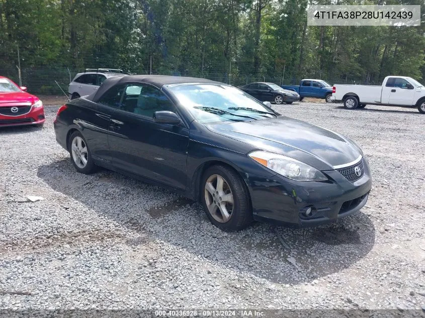 2008 Toyota Camry Solara Sle VIN: 4T1FA38P28U142439 Lot: 40336928