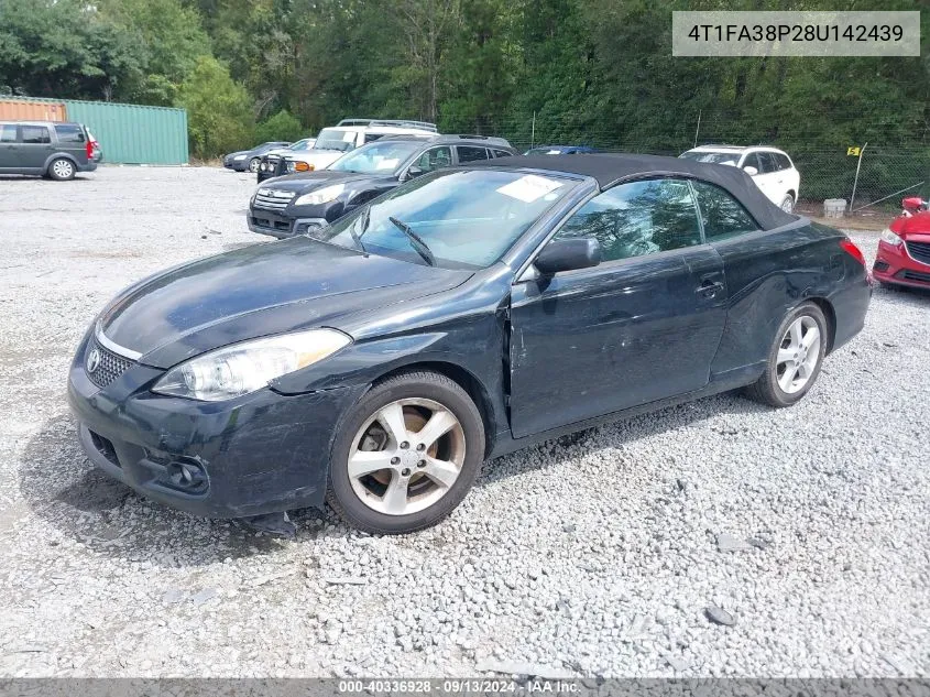 2008 Toyota Camry Solara Sle VIN: 4T1FA38P28U142439 Lot: 40336928