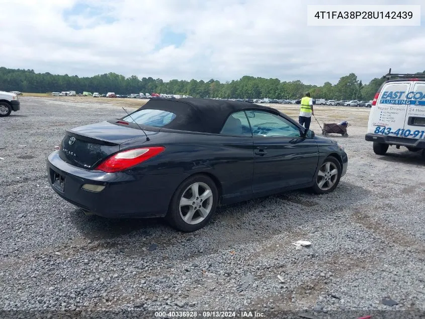 2008 Toyota Camry Solara Sle VIN: 4T1FA38P28U142439 Lot: 40336928