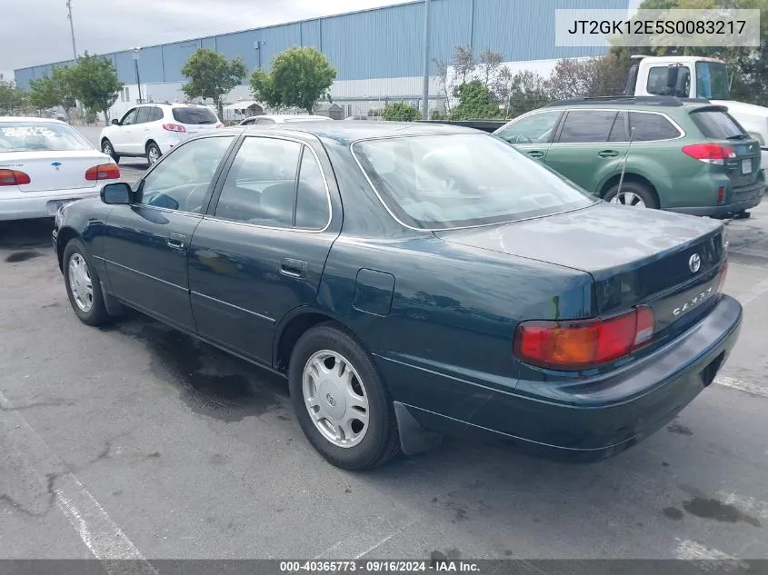 1995 Toyota Camry Le VIN: JT2GK12E5S0083217 Lot: 40365773